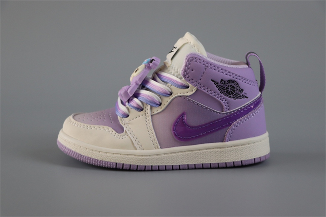 Youth Running Weapon Air Jordan 1 Purple/White Shoes 0161